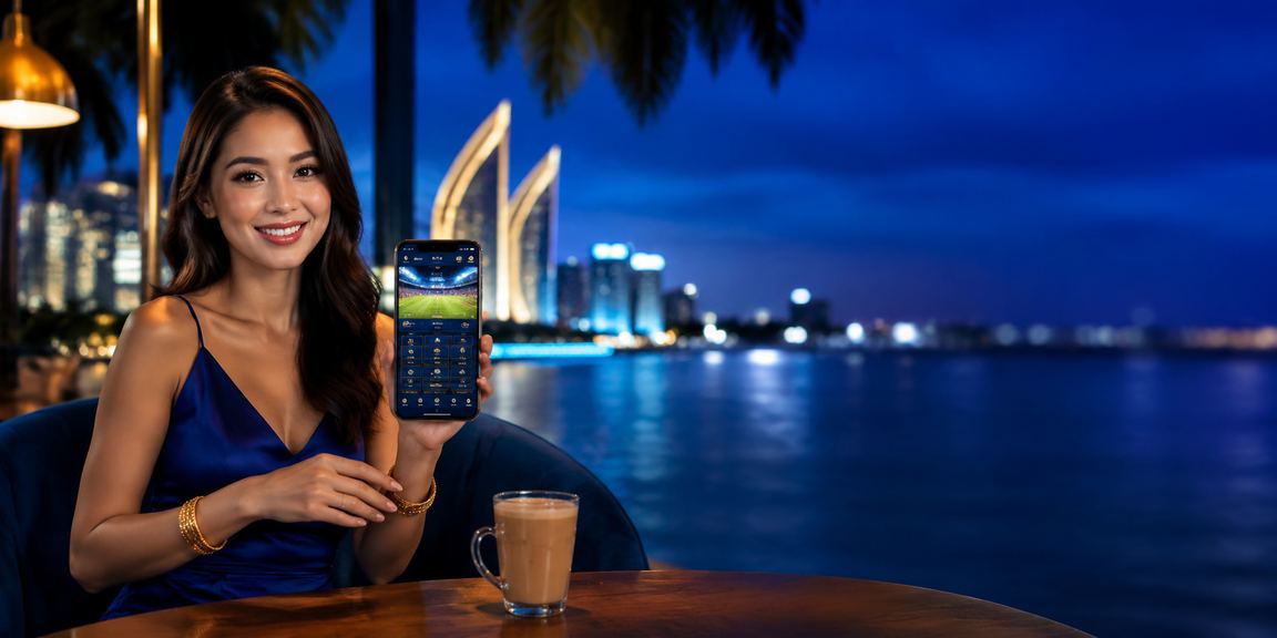 Pengguna Malaysia bermain kasino dalam talian melalui telefon pintar di Seremban